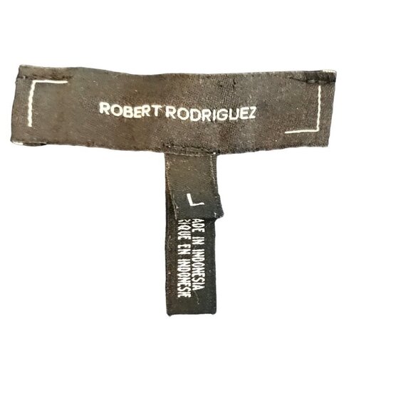 Robert Rodriguez Navy Blue Wrap Like Top Size  L - Picture 6 of 7